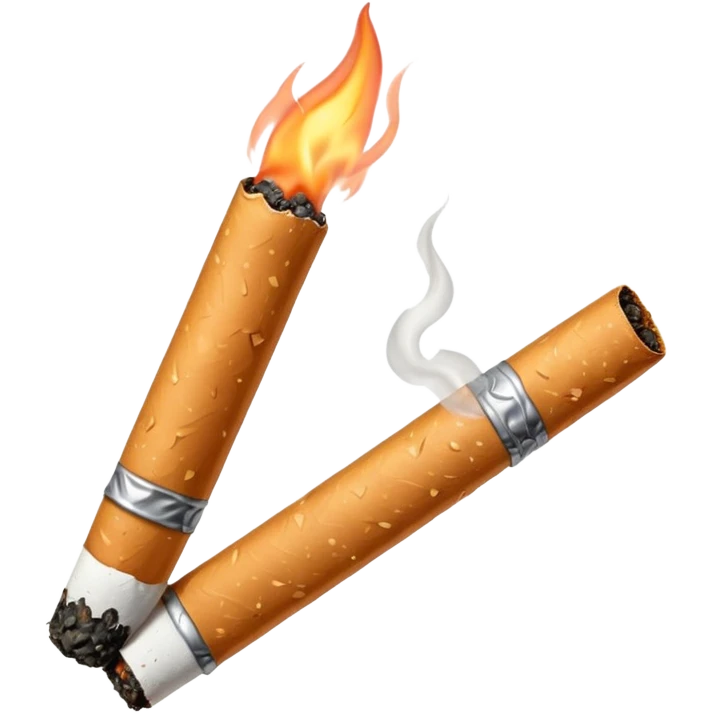 White background, cigarette emoji