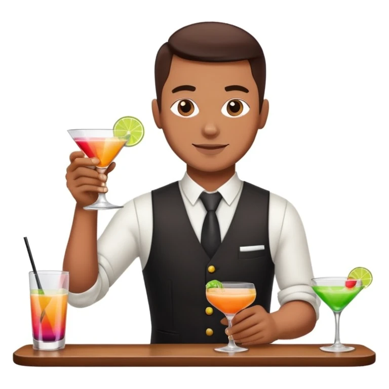 bartender mixing drinks emoji