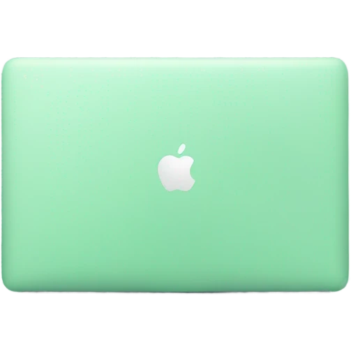 Mint green laptop MacBook  emoji