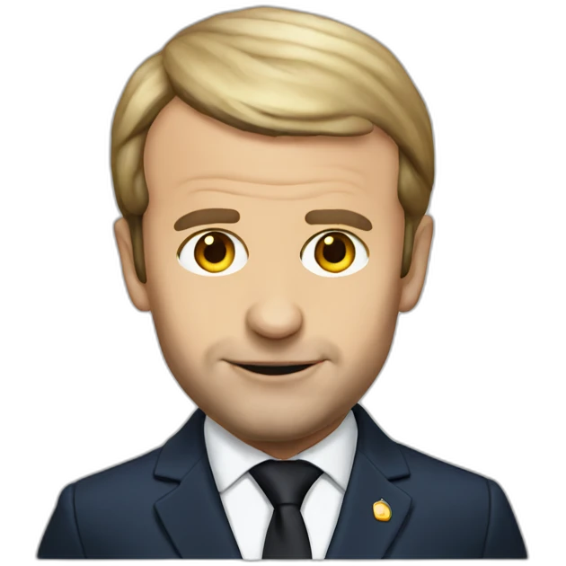 Macron big head emoji