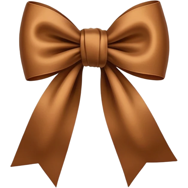 Brown bow  emoji
