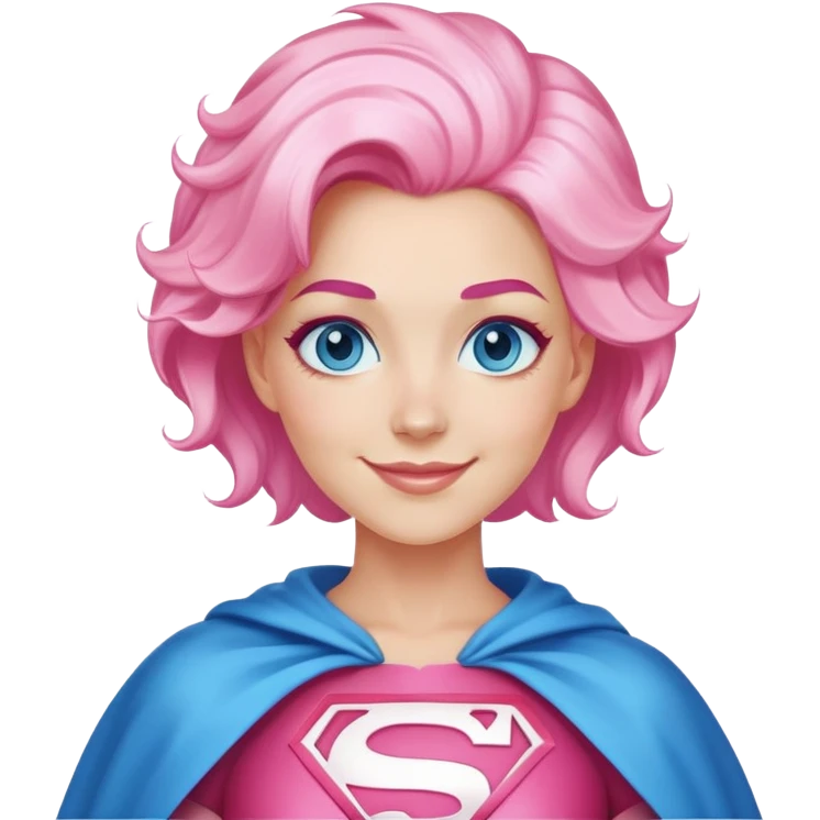 cotton candy woman super hero emoji