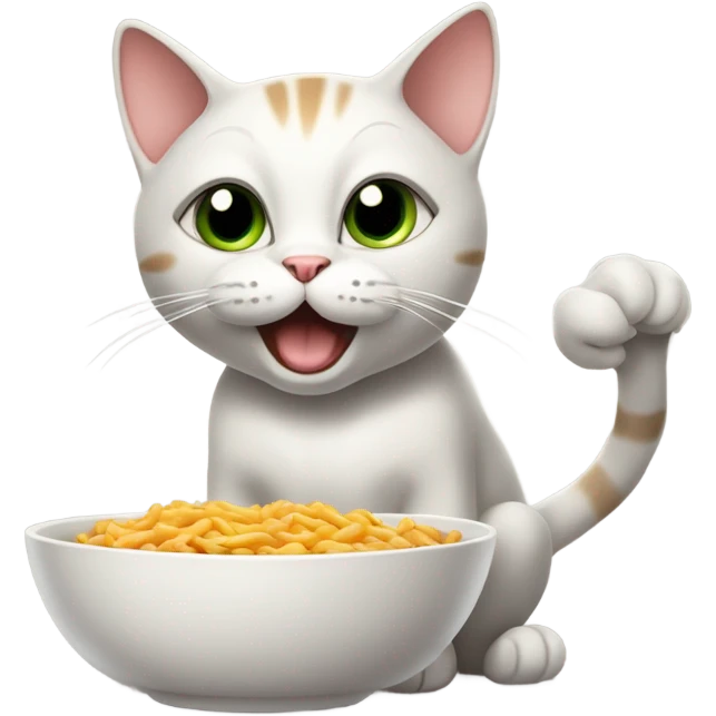 hungry cat, begging for food emoji
