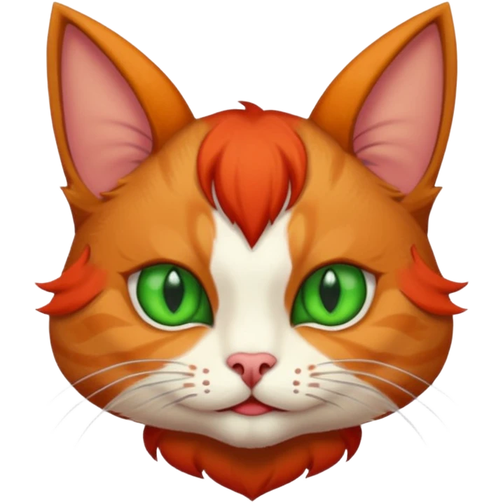 cat with red horns and bat wings emoji