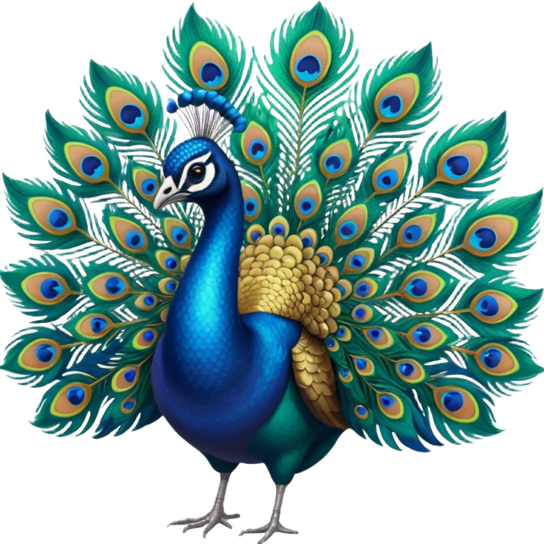 peacock standing emoji