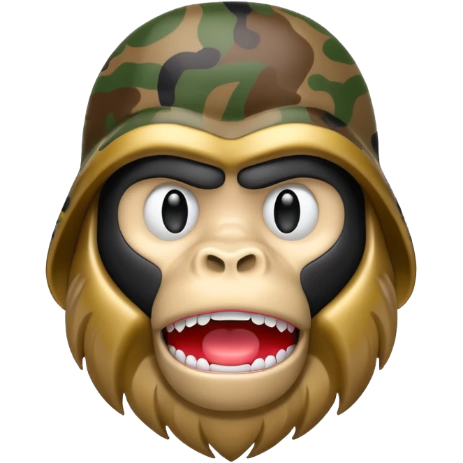 Сделай логотип Bape emoji