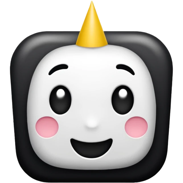 birthday sign in black and white  emoji