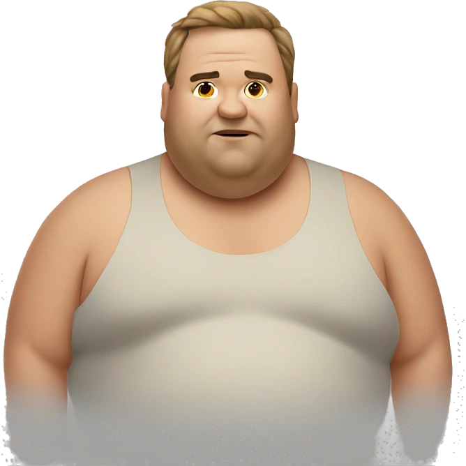 a fat man emoji