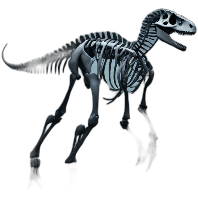 Skeletal Dinosaur night at the museum emoji