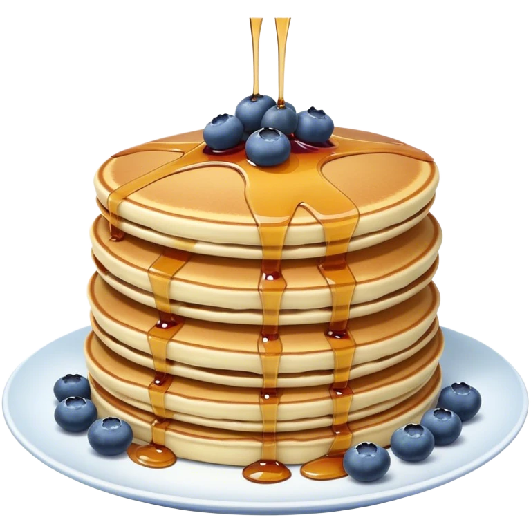 pancakes with blueberries emoji