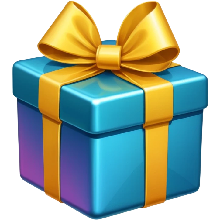 Corporate Gift icon and popper as a retro sticker  emoji