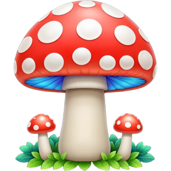  psychedelic party mushroom  emoji