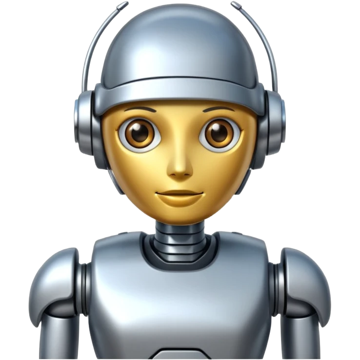 Robot assistant emoji