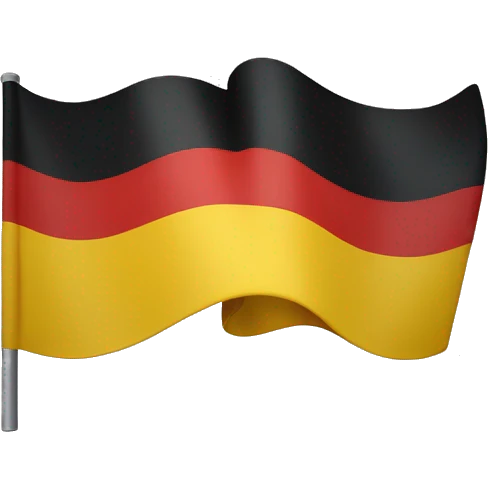 A tricolor flag with red on top and bottom and yellow in the middle emoji