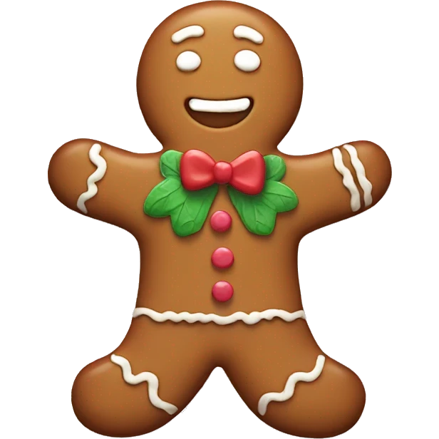 Aesthetic gingerbread man emoji
