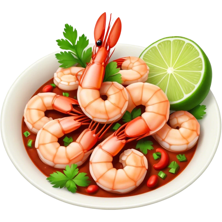 Chili lime shrimp emoji