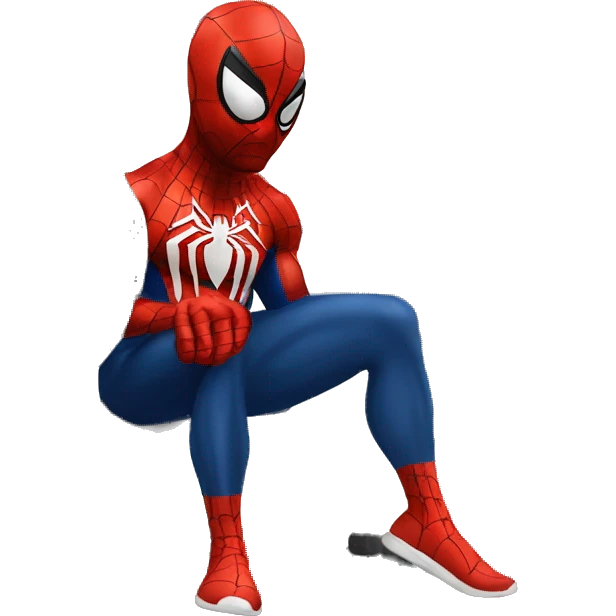 Spiderman at the gym emoji