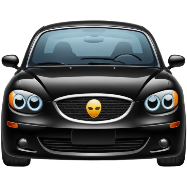 A black color car emoji