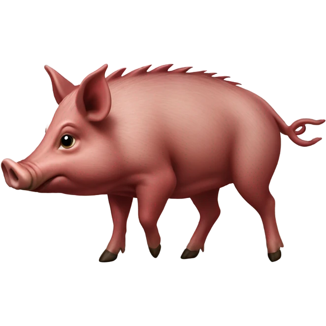 Razorback taking a poop emoji