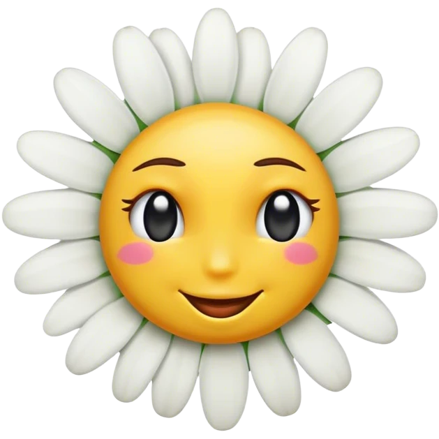 ромашка підмигує emoji