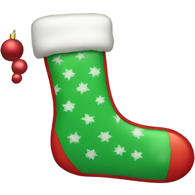 Christmas stocking emoji