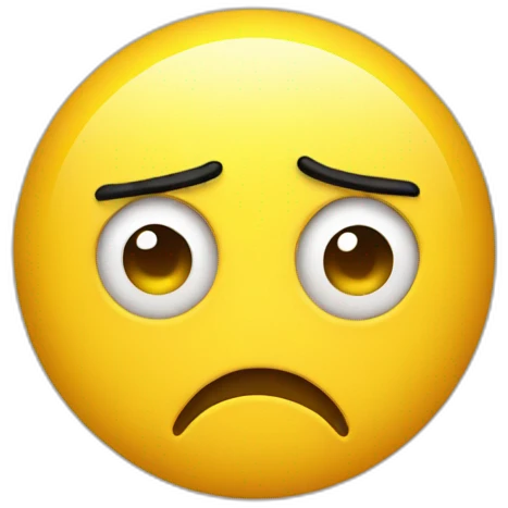yellow emoji disgusted shocked, one eyebrow upward emoji