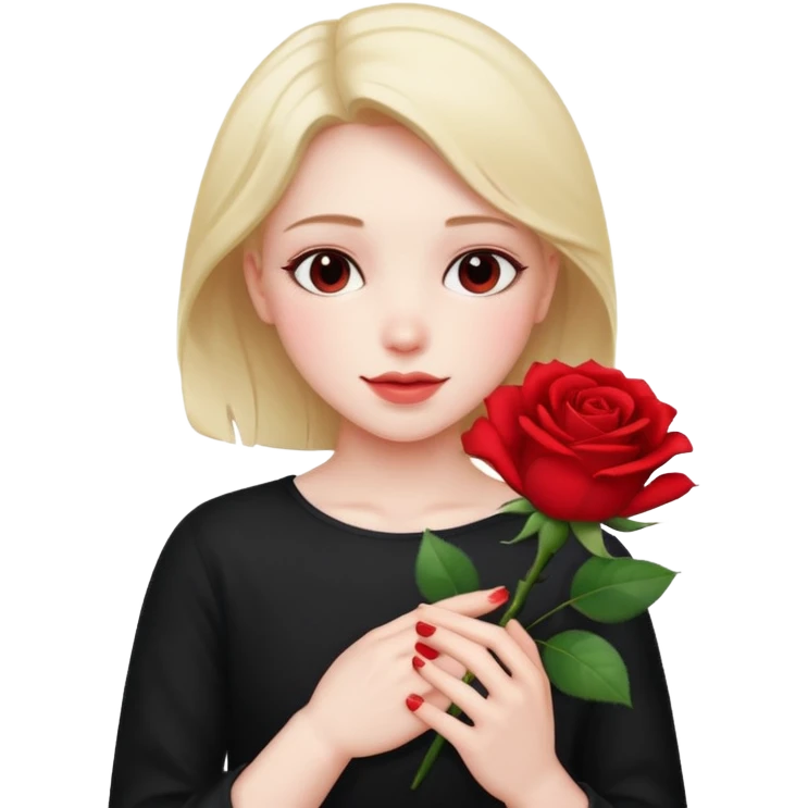 blushing with fingers emoji