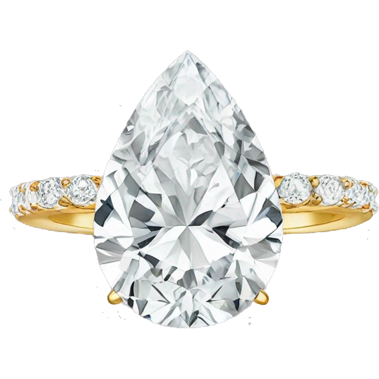 engagement ring pear shape emoji