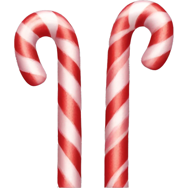 Candy canes emoji