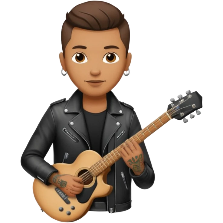tatooed guitarist emoji