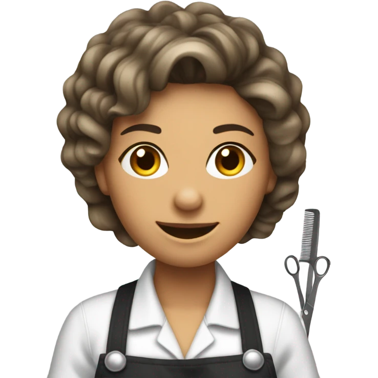 woman hairdresser profession emoji