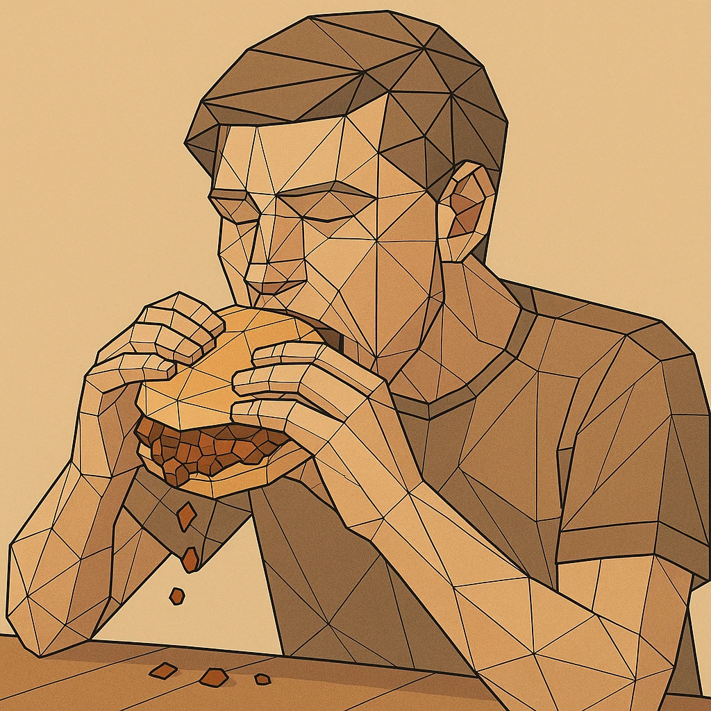 person eating sloppy joe emoji