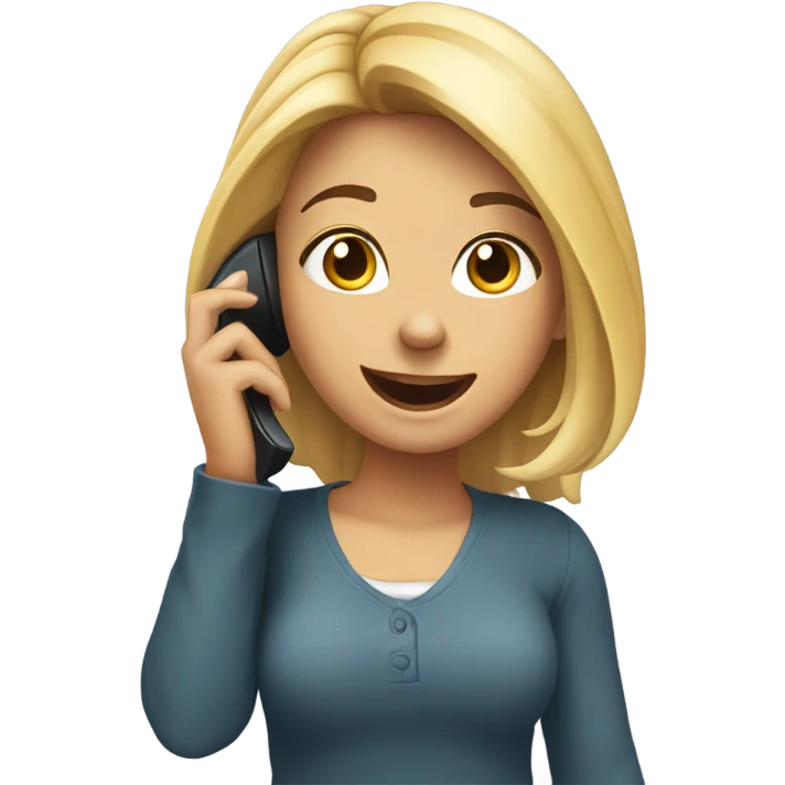 Girl calling emoji