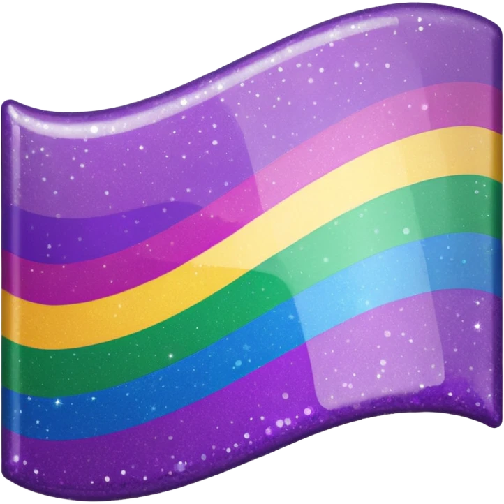glitter cian and purple lgbtq emoji