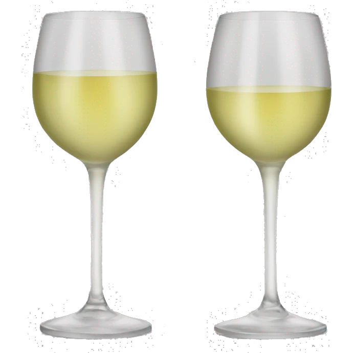 White wine glass emoji