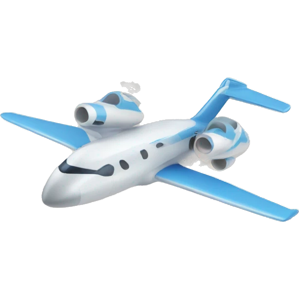 jet plane with cloud trails emoji