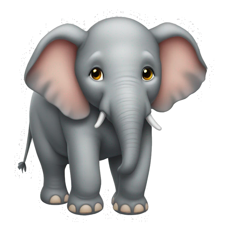 ein Elefant mit Kuhflecken emoji