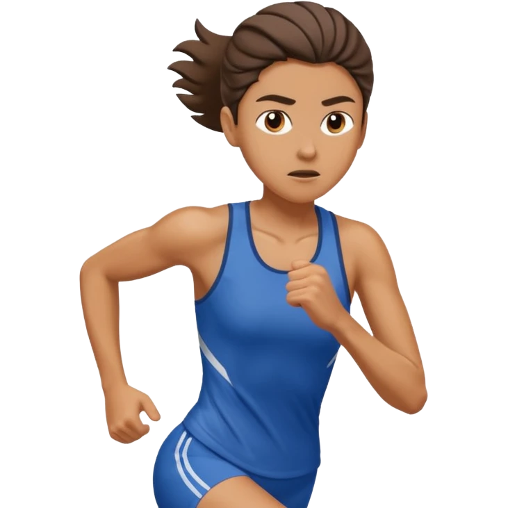 a person running in a race emoji