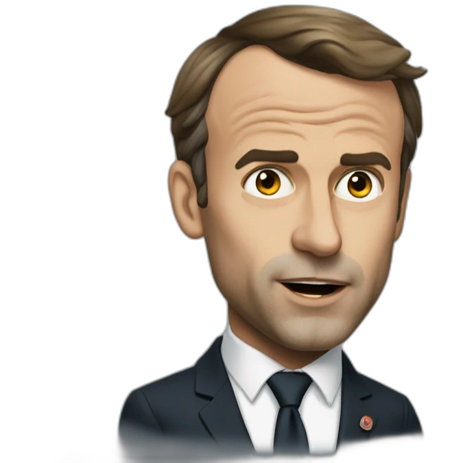 Emanuel macron qui fume emoji
