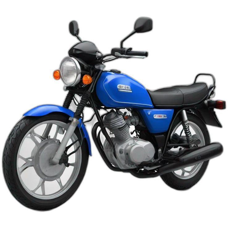 Yamaha 125 azul emoji