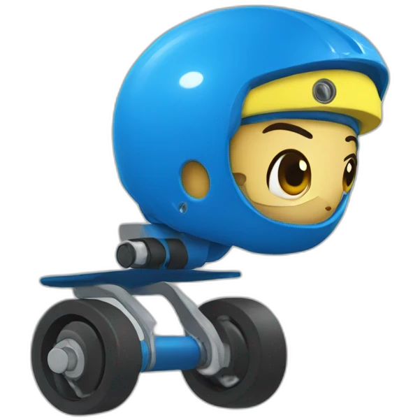 roller deby blue emoji