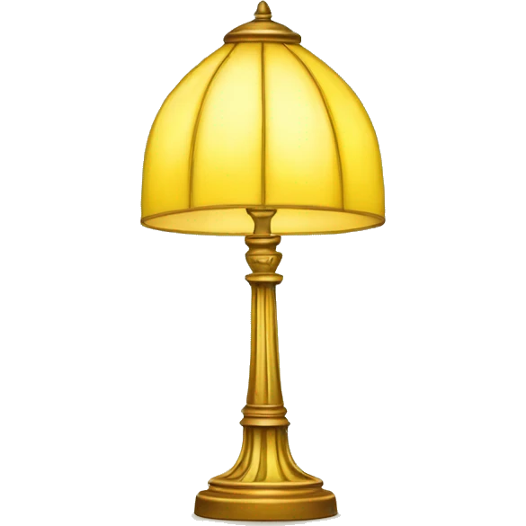 Yellow Tiffany lamp emoji