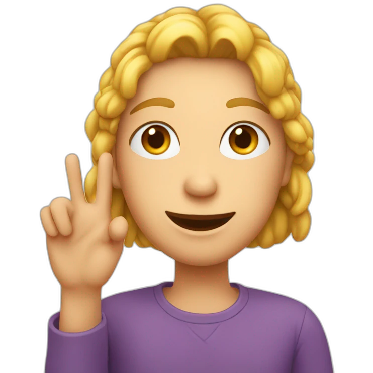 Cœur avec main emoji