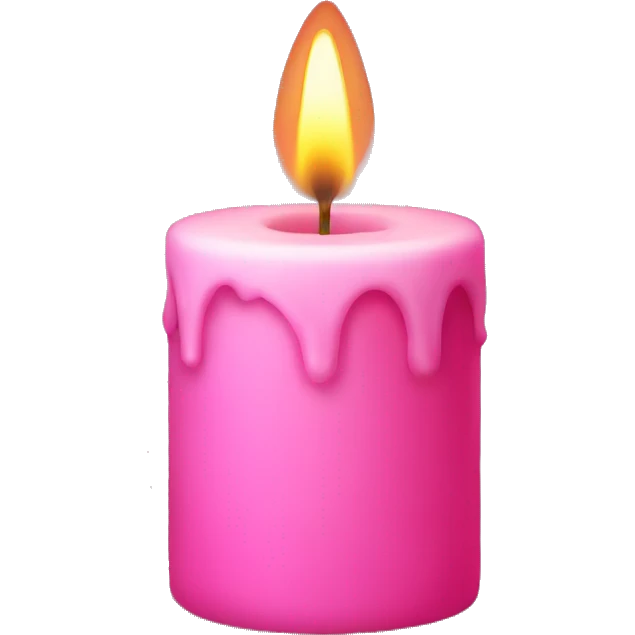 Pink candle  emoji