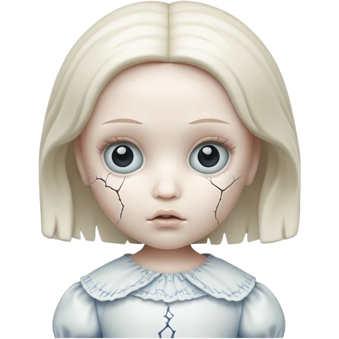 Super scary doll emoji