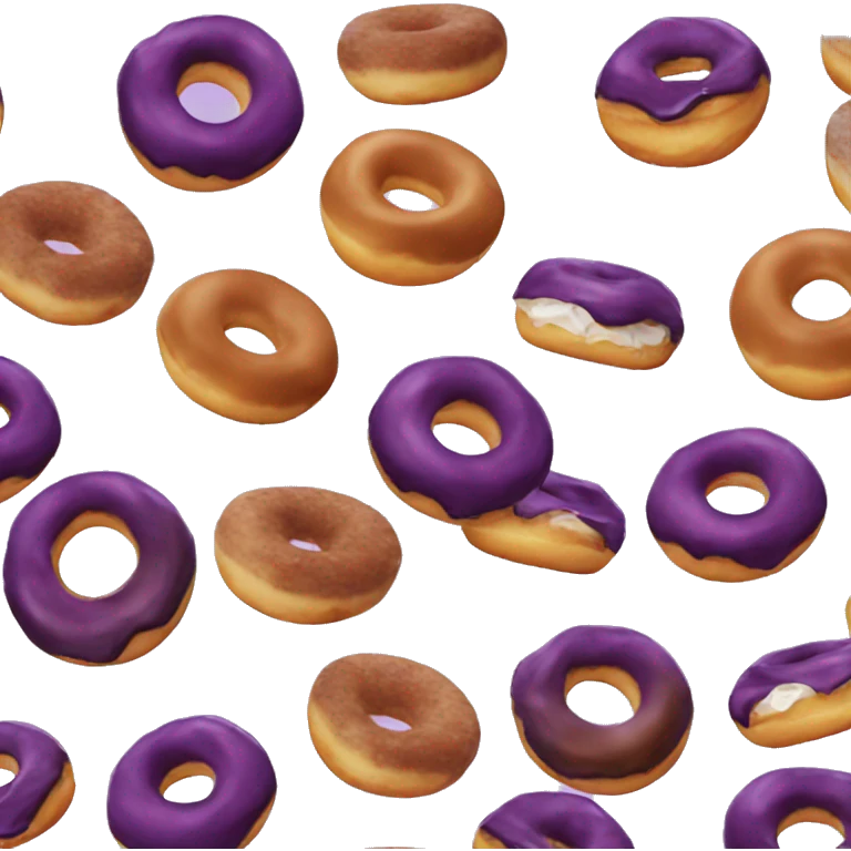 donut on a eggplant emoji