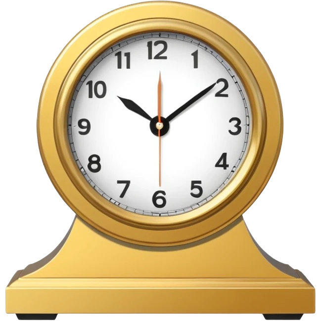 posmodern mantel clock emoji