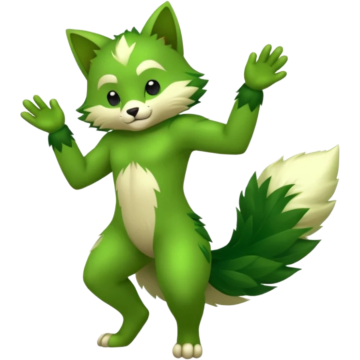 Cyclizar-Floragato-Sprigatito-fusion, full body emoji