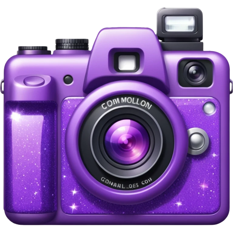 Glitter Camera Purple emoji