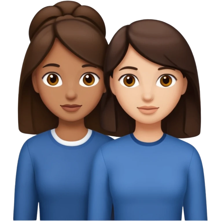 Friends brunette emoji